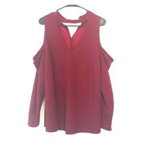 City Chic Cold Shoulder Top